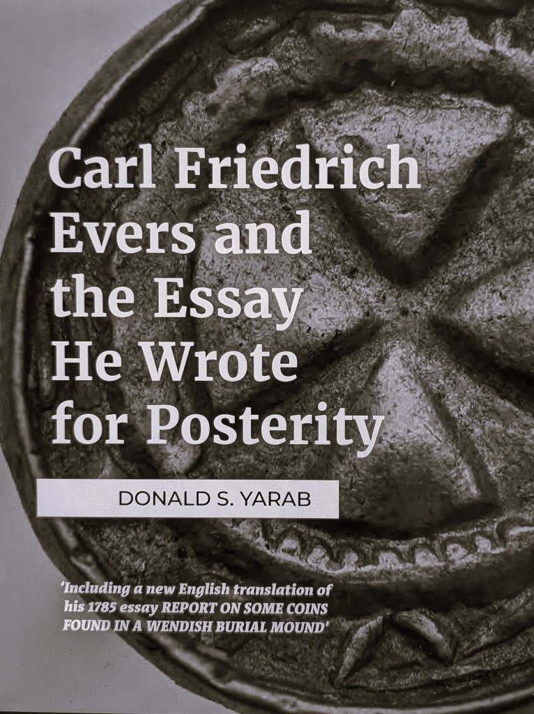 Cover of monograph Carl Friedrich Evers and the Essay He Wrote for Posterity by Donald S. Yarab